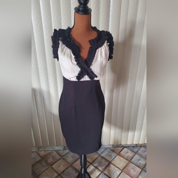 The Limited Black/Ivory Dress - Picture 1 of 4